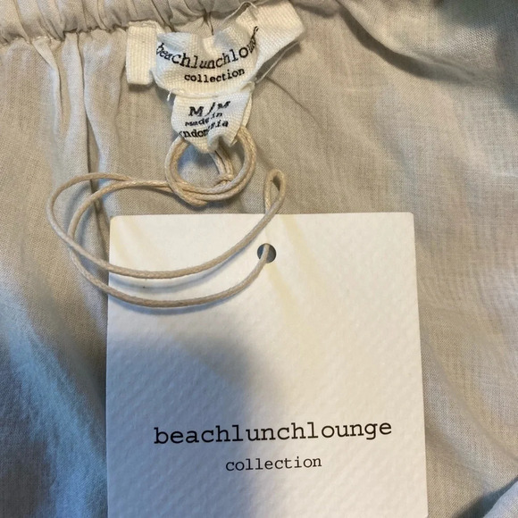Beachlunchlounge Linen One Shoulder Dress M - Picture 12 of 14